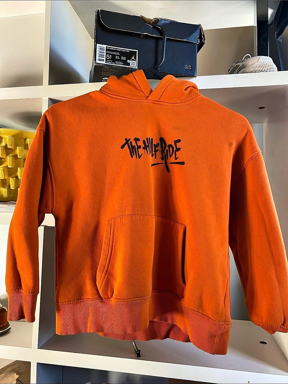 Zara The Hilf Ride Graphic Hoodie Girls Size 8 Orange